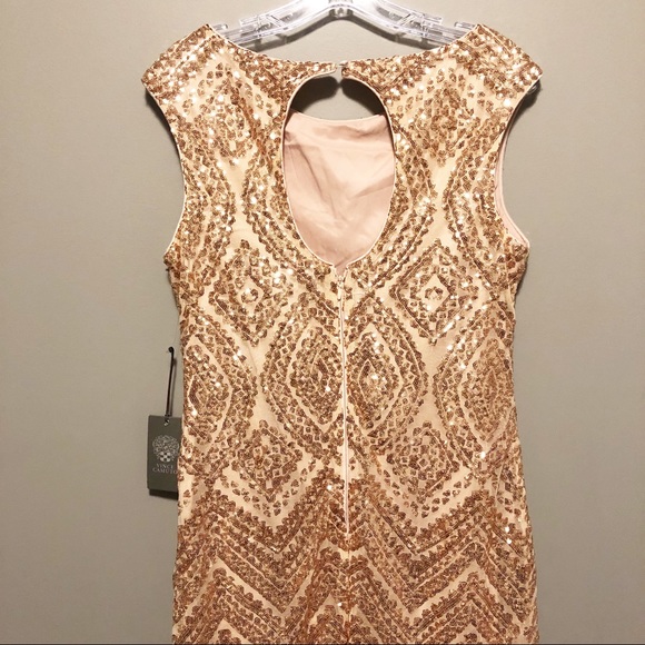 NWT VINCE CAMUTO Sequin Embellished Cocktail Dress - Picture 6 of 7